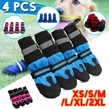 

Dog Shoes For Pets For Sports Waterproof Anti-Slip Rain Boots Warm Snow Reflective for Small Medium Large Pet Sports Training