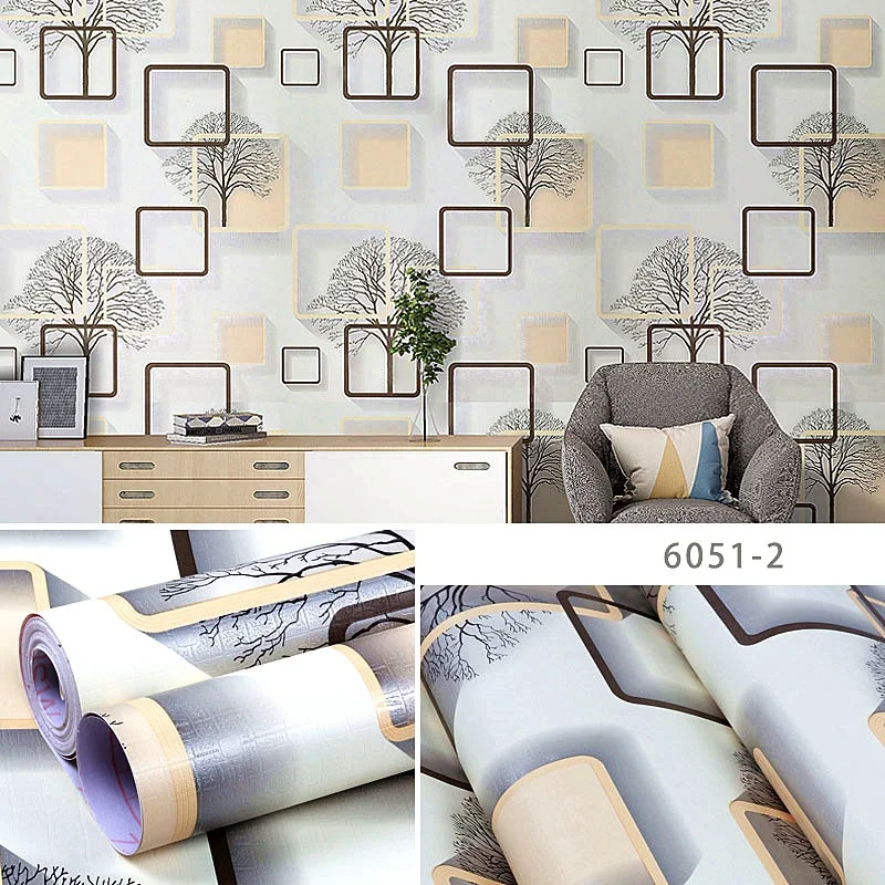 

10m Hot Damask European 3d wall panels peel and waterproof self-adhesive PVC wallpaper for home interior and Store Decorating