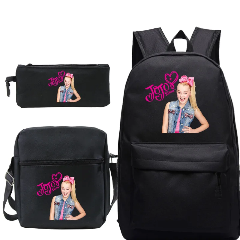 Красивый Jojo Siwa рюкзак для мальчиков и девочек школьные рюкзаки детские 3 шт./компл. школьная книга ранец для подростков детей - Цвет: photo colour