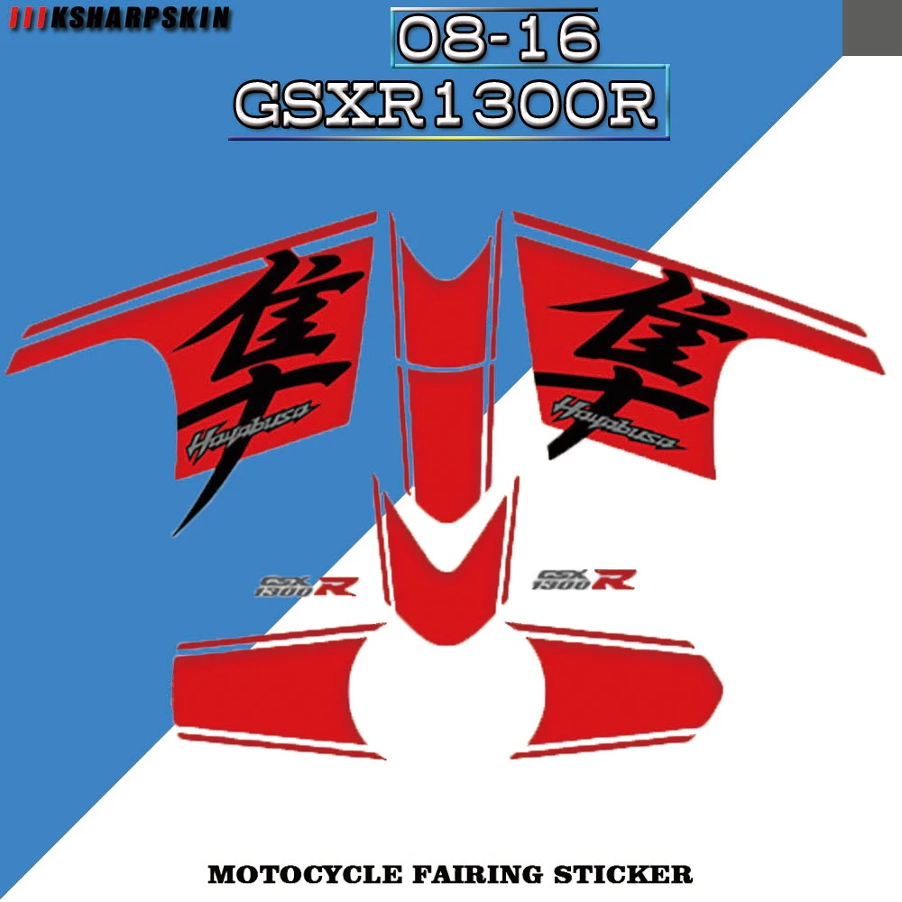 Motorcycle body parts stickers fairing waterproof reflective decals