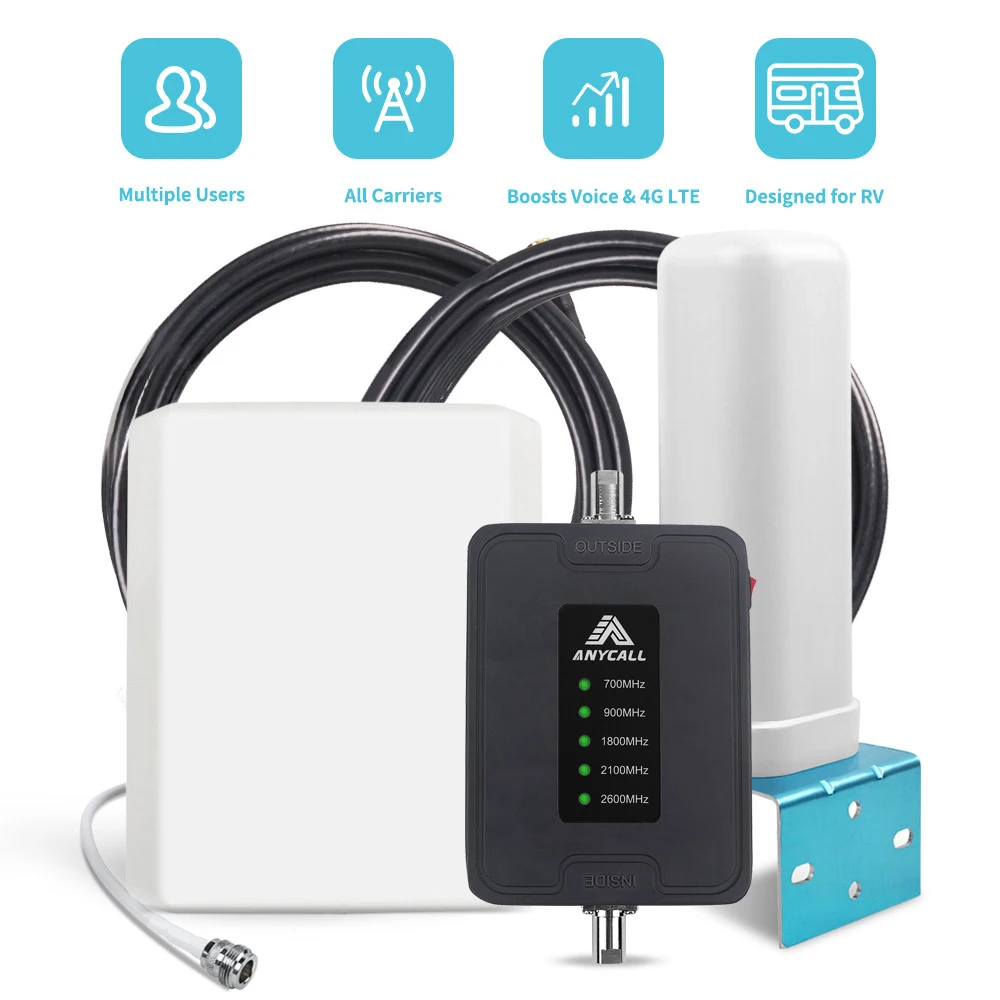Усилитель сигнала RV 700/900/1800/2100/2600 МГц 2G 3G 4G GSM|Усилители сигнала| |