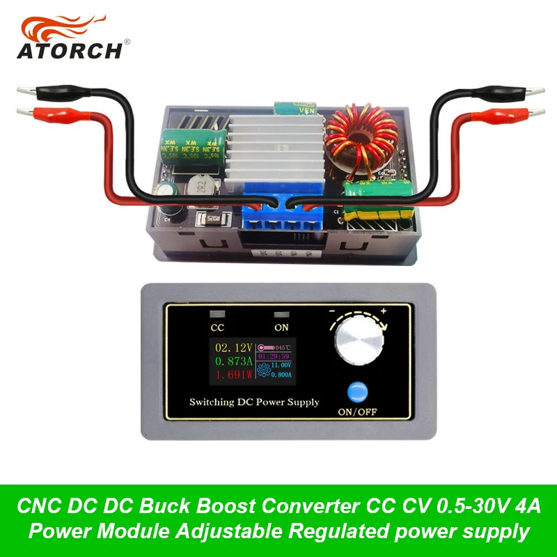 Понижающий преобразователь постоянного тока ATORCHDC CC CV 0 5-30 в 4 а силовой модуль