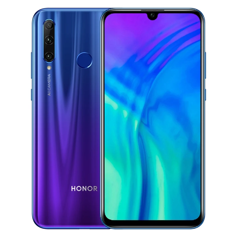 Honor 20i мобильный телефон Kirin 710 4 Гб 6 ГБ ОЗУ 64 Гб 128 ГБ 256 Гб ПЗУ Android 9,0 4G LTE 6,21 ''экран 32,0 МП распознавание лица