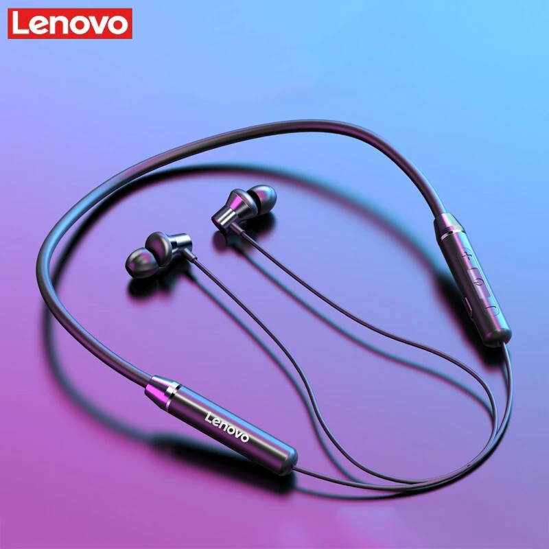 Lenovo tws беспроводные наушники Bluetooth магнитные воротничок спортивные наушник для