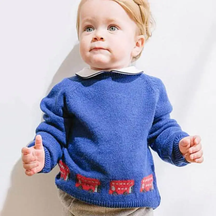 

New Arrival Spanish Children wool Knitted Sweater Baby boys Pullover Sweater Knitwear
