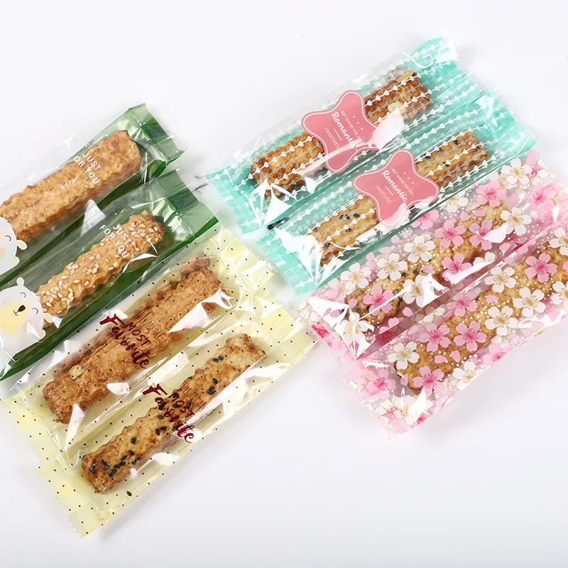 

50pcs Cartoon Small Plastic Bags for Candy Lollipop Cookie Packaging Cellophane Bag Wedding Birthday Party Favor Gift Bag