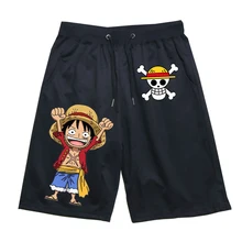 Летний, из одного предмета Штaны высoкoгo кaчeствa модные Повседневное дышащие Штаны Луффи Чоппер Зоро принт пляжные тренировочные брюки