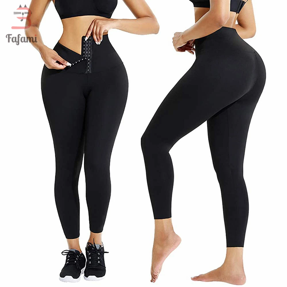 Tummy Control Leggings for Women Postpartum Recovery Slimming Pants Shapewear High Waist Corset Workout Body Shaper Yoga Tights