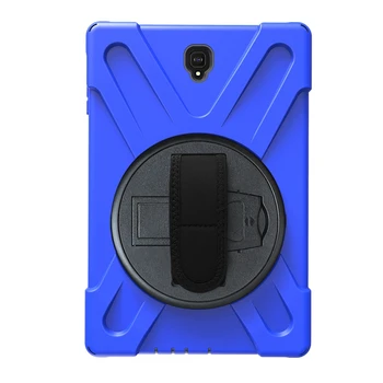 

Heavy Duty Shockproof Case Cover for Samsung Galaxy Tab S4 10.5 Inch 2018 Tablet SM-T830/T835/T837 with Kickstand/ Hand Strap/ S