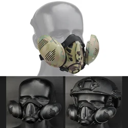 Máscara respiradora táctica de protección, máscara de Gas de media cara para Paintball militar, Airsoft, caza, CS, Ant, modelado para hombres