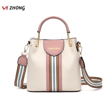 

YIZHONG Fashion Leather Luxury Handbags Women Bags Designer Multifunction Bucket Crossbody Bags for Women clutch ladies bags