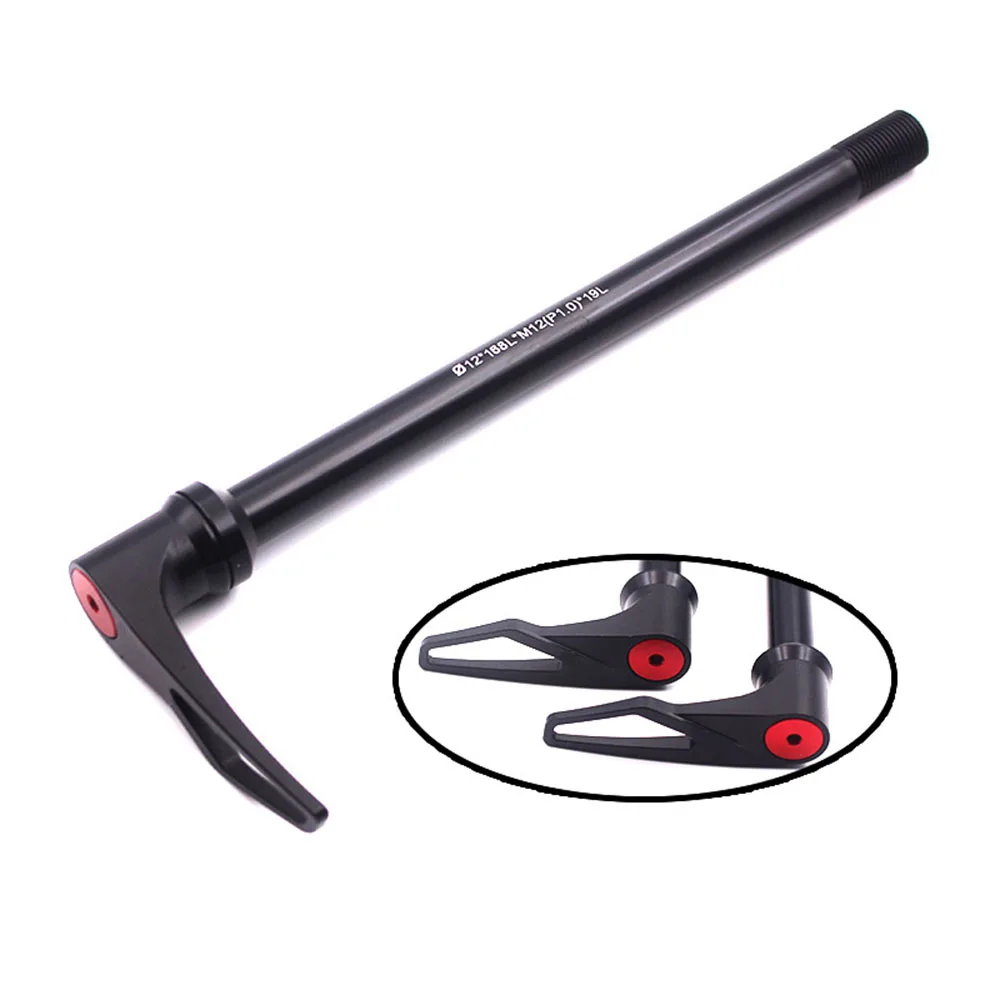 

Black Thru Axle Cycling Spare Component 142x12MM Road Mountain Bike Thread P1.0