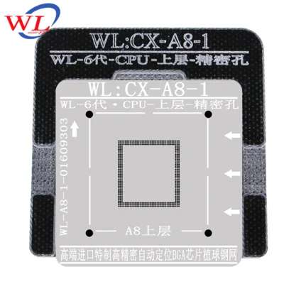 A8 Upper Высокое качество WL BGA трафарет пайки шаблон для iPhone A8 A9 A10 A11 A12 A13 процессор нижний верхний пайки ремонтные инструменты - Цвет: A8 Upper