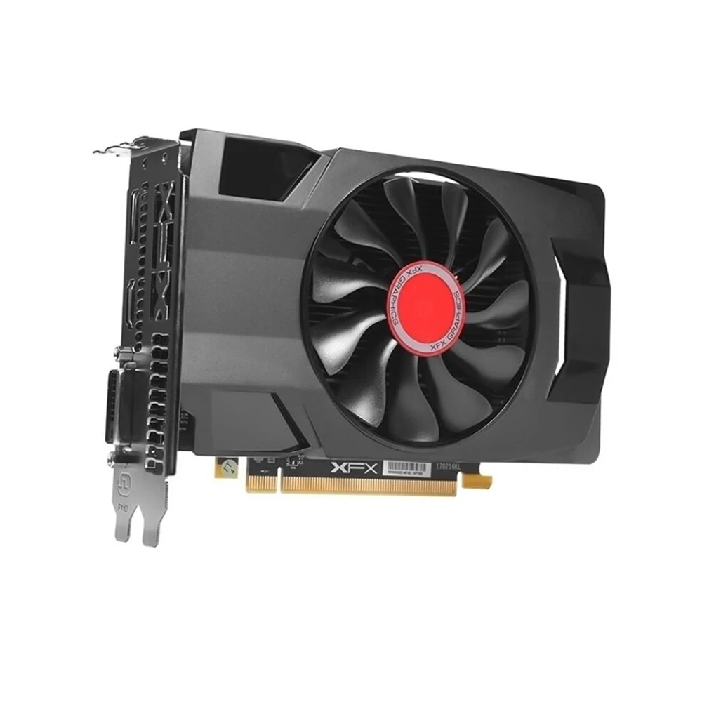 Графические карты XFX RX560D 2 ГБ GDDR5 128bit PCI E 3 0 HDMI DisplayPort DVI D 896SPs настольные игровые