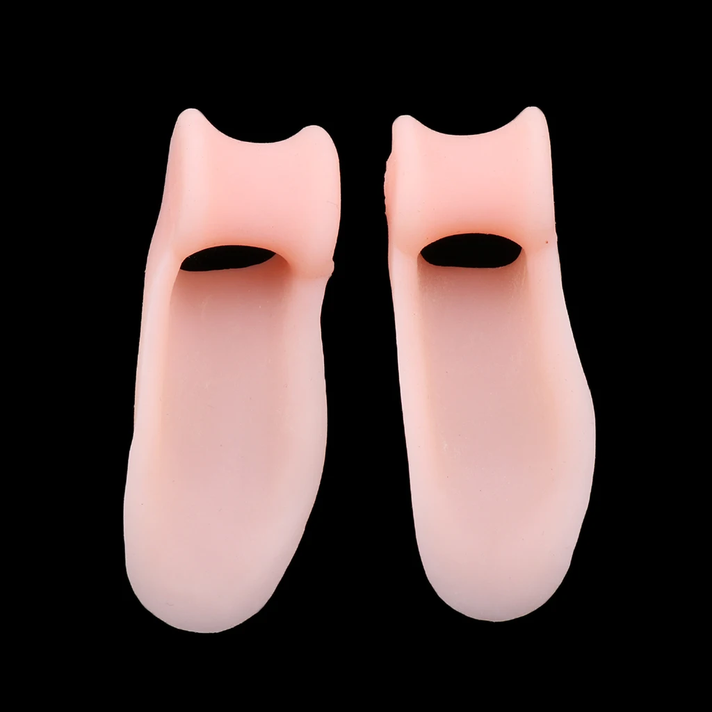 1 Pair Adult Bunionette Tailors Toe Relief Little Toe Pain Bunion Support Cushion Toe Separators Protective Gel Straighteners