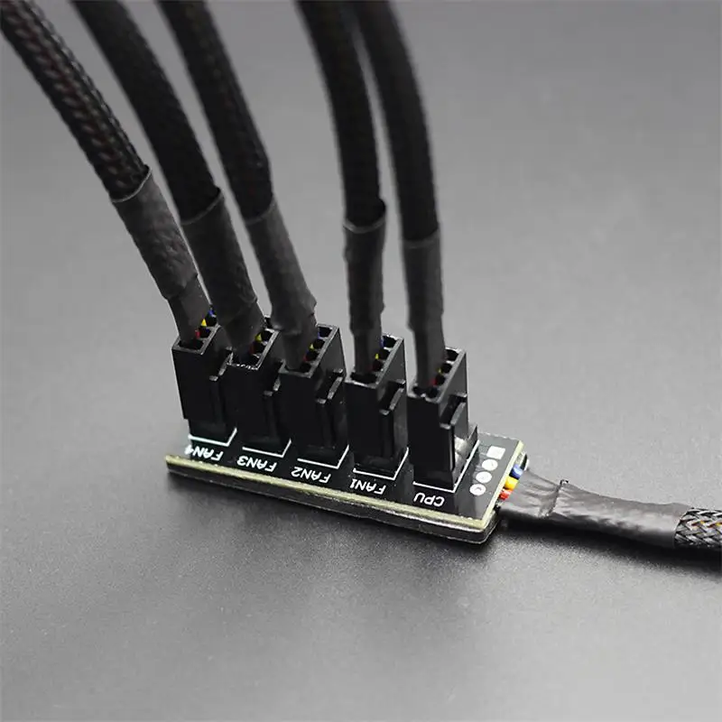 1 шт. Новый 4 контактный разъем 3pin на pin сплиттер для 3Pin/4Pin PWM хоста охлаждения чехол