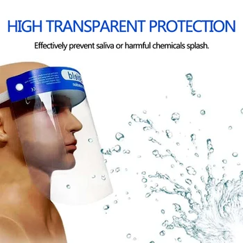 

Splash-proof Dust-proof Mask Head-mounted Transparent Protect Mask Adjustable Protective Face Shield Anti Droplet Full Face Mask