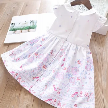 

2020 Spring and Summer Positioning Flower Doll Collar Girl Dress Children's Dress Wholesale