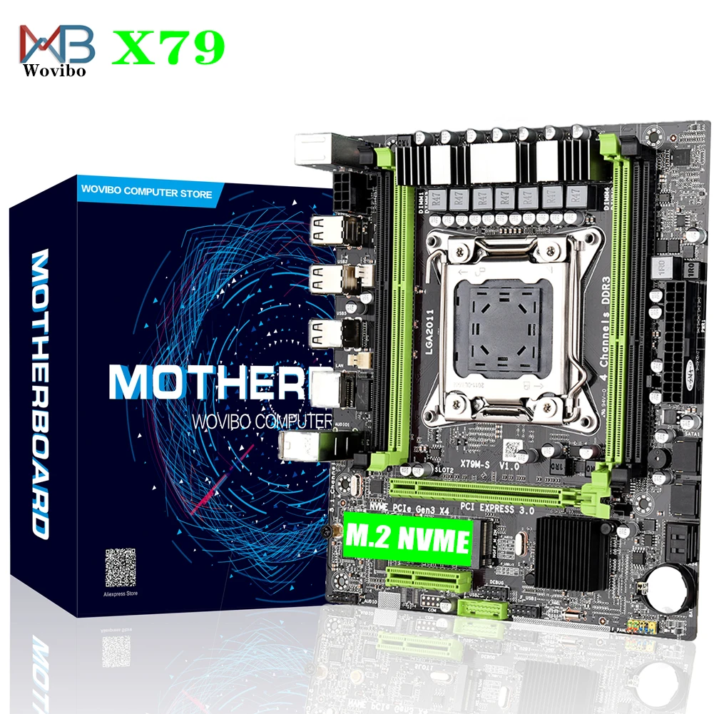 Материнская плата X79 LGA 2011 материнская для настольного сервера DDR3 REG ECC ОЗУ