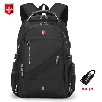 2021 Waterproof 17 Inch Laptop Backpack Men USB Charging Travel Backpack Women Oxford Rucksack Male Vintage School Bag mochila 1