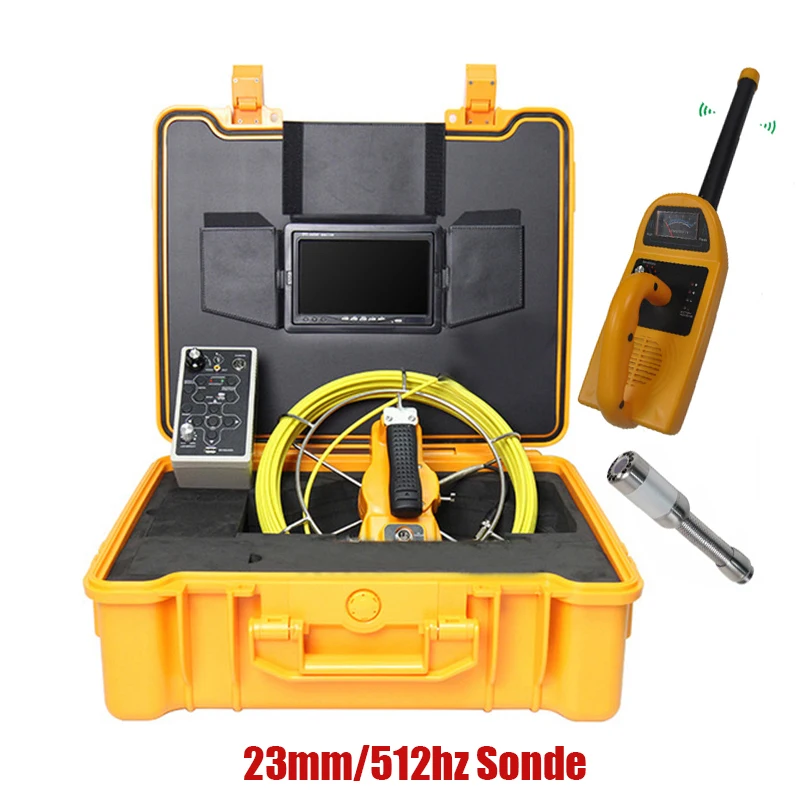 23mm 512hz transmitter receiver pipe inspection system camera