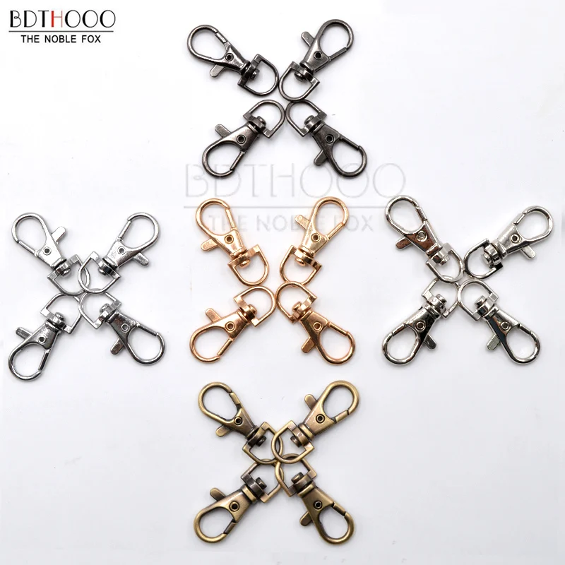 BDTHOOO 50PCS Metal Bag Lobster Clasp Dog Buckle Snap Buckle Hook Key Ring Chain for Handbag Luggage Hardware Accessories