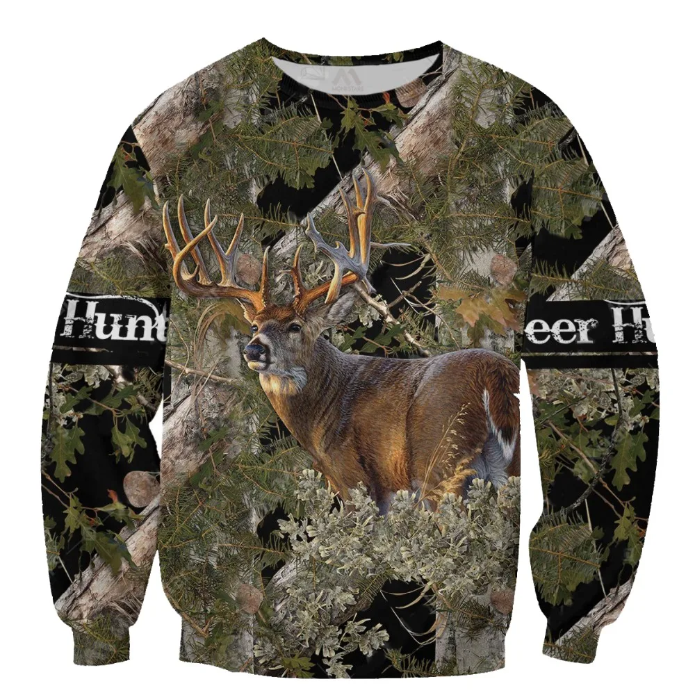 Spread stores Deer Hunter 2712 Hoodie Over Print Plus Size (3)