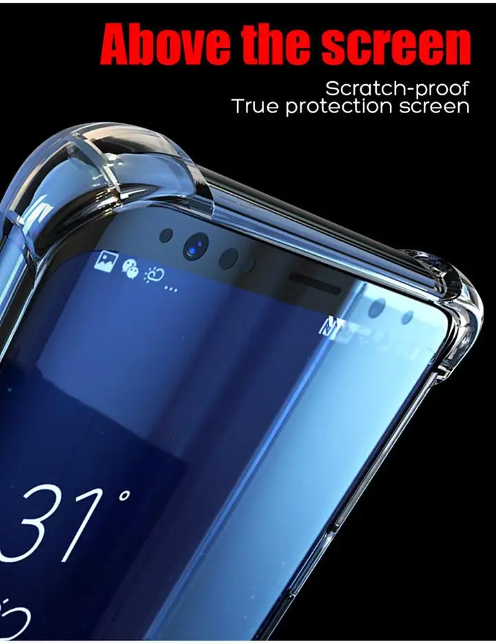 Прозрачный силиконовый мягкий чехол для samsung S10E S10 Plus note10Pro противоударный чехол для Galaxy A70 A50 M30S A20S A10S A750