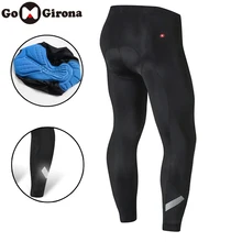 Уличные спортивные мужские велосипедные штаны, колготки, зимние ветрозащитные велосипедные штаны для верховой езды, светоотражающие штаны для фитнеса с 3D гелевыми вставками