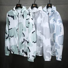 19 летние ультратонкие дышащие спортивные ветрозащитные мужские и женские пальто камуфляжная одежда для защиты от солнца