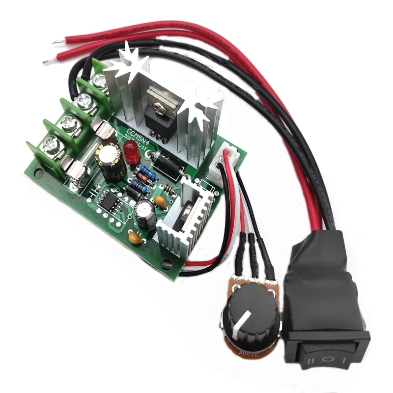 DC 12V-36V 24V 10A 120W 컨트롤러 모터 가변 속도 고정밀 정방향 및 역방향 PLC 제어 전기 드라이브 모터