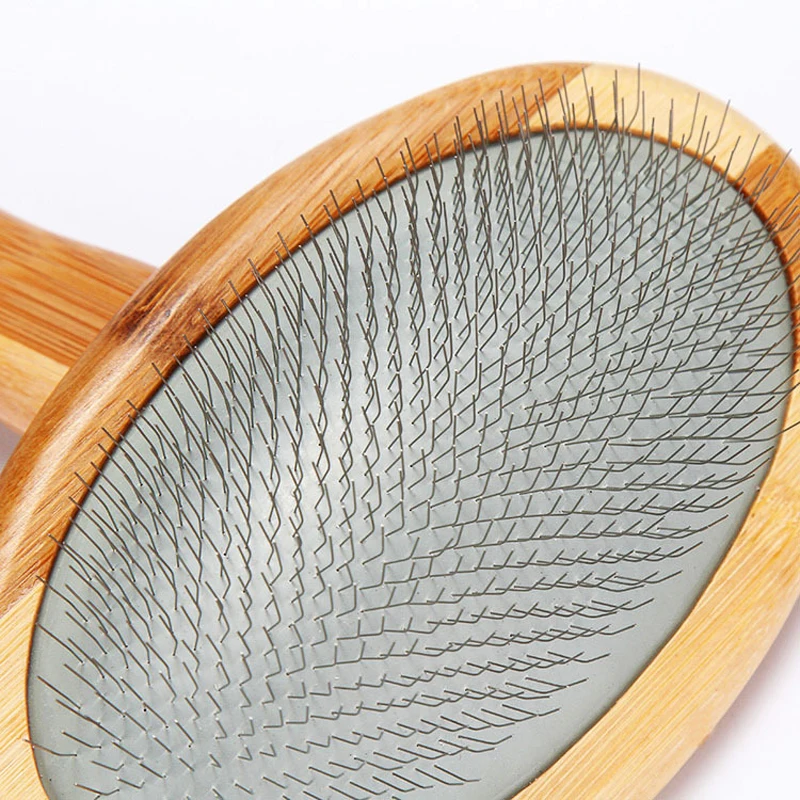 Bamboo Wooden Pet Comb Multi-functional Cats Dog Comb Large Dogs Massage Pet Grooming Tool Supplies Airbag Stainless Steel