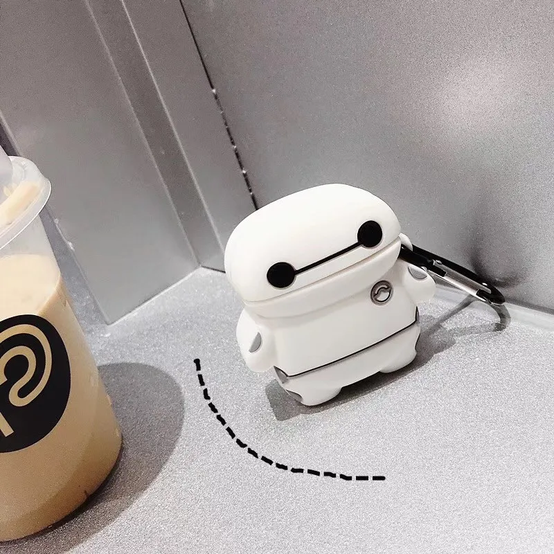 3D милый крутой Большой Герой мягкий силиконовый защитный чехол для Airpods 2 чехол Bluetooth беспроводные наушники аксессуары чехол сумка коробка