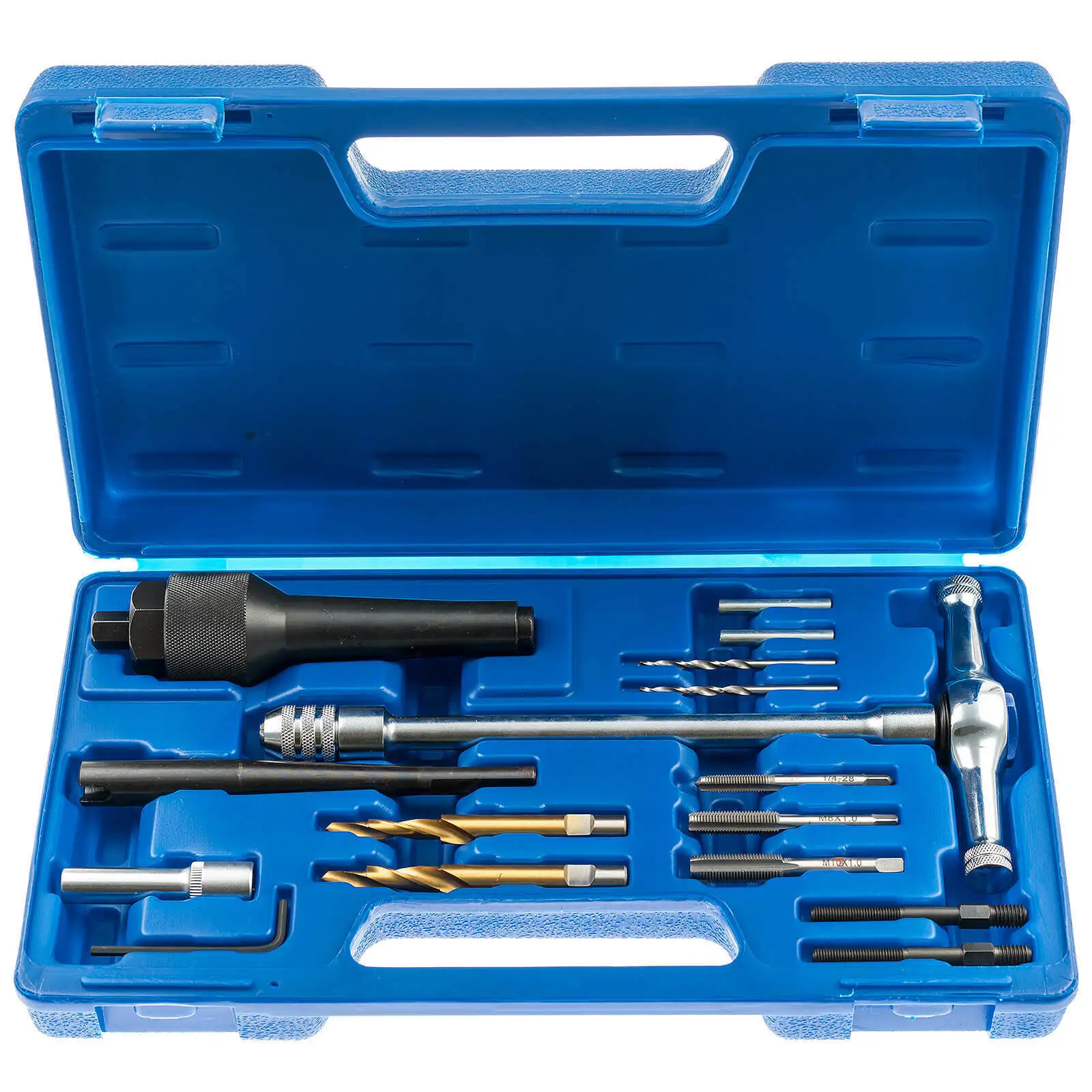 

16pcs Glow Plug Change Repair Set Drill Tool Set Demolished from Drill Car Auto Repair Maintenance Glow Plug Disassembly Tool