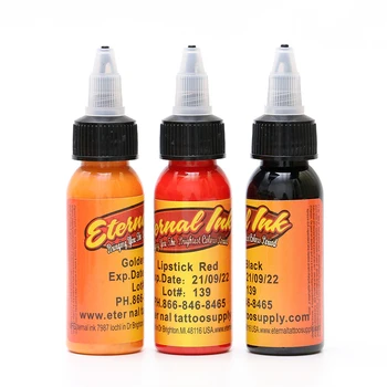 

1 OZ Tattoo Ink Pigment Set Kits Body Arts 30 ml black Professional Beauty Permanent Makes Up Paints tool