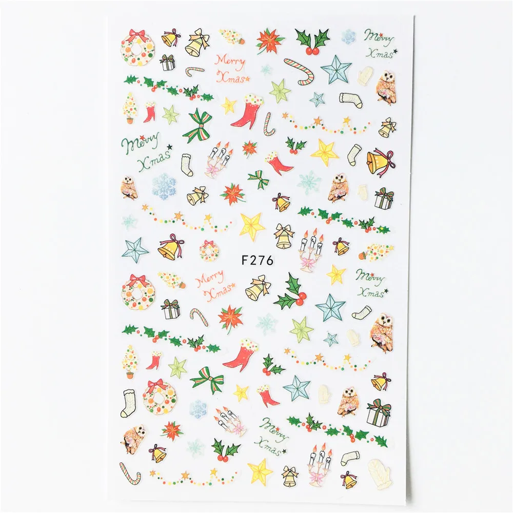 1 Набор наклеек и для ногтей цветок лист дерево простой летний DIY слайдер маникюра