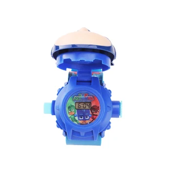 

PJ Masks Toys 3D Projection Watch Set Clock Action Figure PJ Masks anime Patterns Time Clock Toys Kids Birthday Gifts
