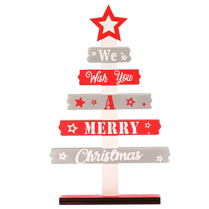 Новогодняя Мини Рождественская деревянная елка Обои для рабочего стола Merry Christmas Noel Natale Natal Kerst домашний декор вечерние Декор