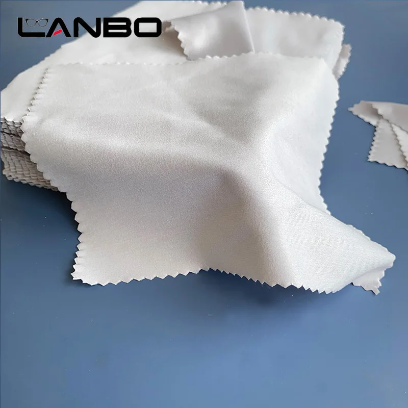 LANBO 100 pcs/lots High quality Glasses Cleaner 145*175mm Microfiber Glasses Cleaning Cloth For Lens Phone Screen Cleaning Wipes 2