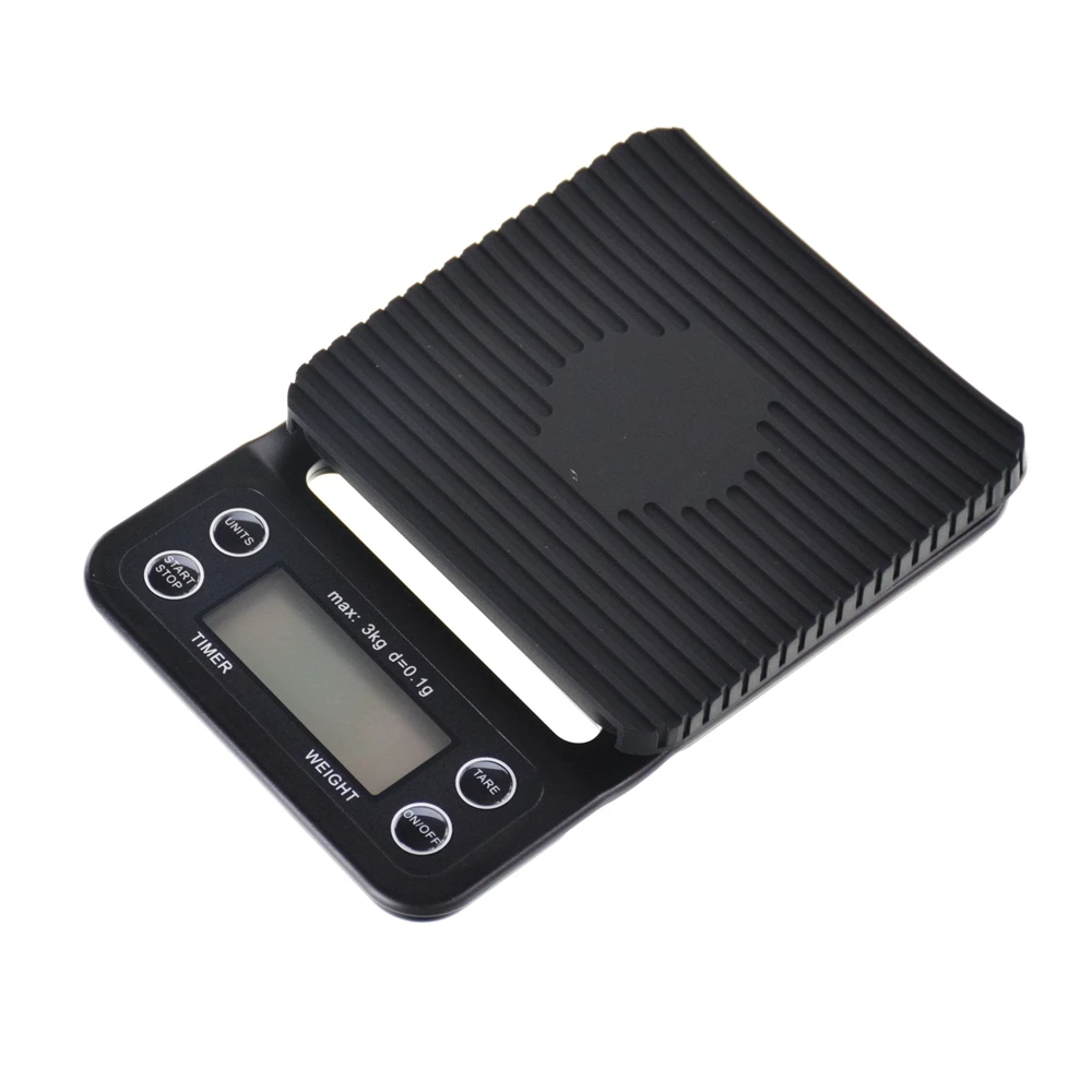  Mini Drip Digital Scale with Timer 3KG 0.1G Electrinoic Kitchen Scale Baking Table Weighting V60 Co