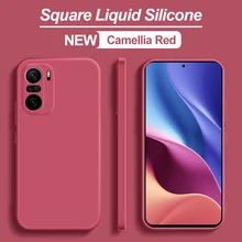  Poco F3 PocoF3 Poco F 3 Pro Case Original Square Liquid Silicone Soft Phone Cover For Xiaomi Poco F3 Poco F3 PocoF3 Poco F 3 Pro 