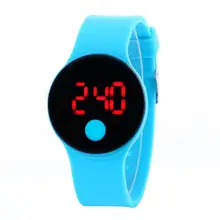 

50%HOT Silicone Strap Round Dial LED Display Digital Sports Wrist Watch Student Gift