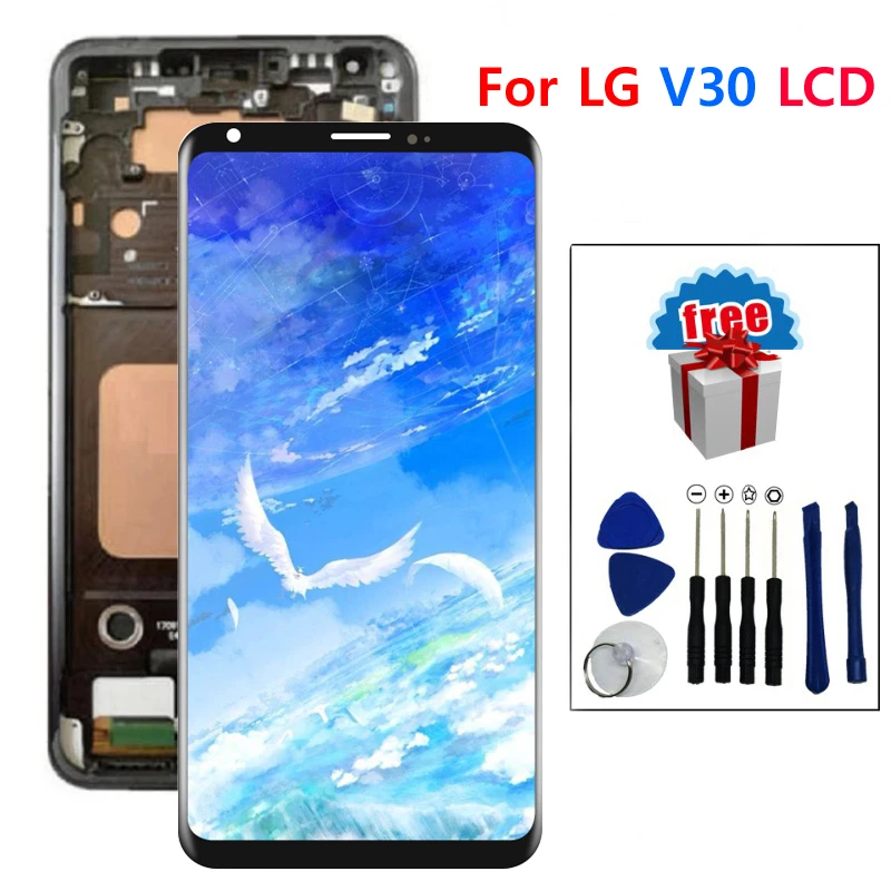 AAA + качественный ЖК-дисплей для LG V30 H930 VS996 сенсорный экран дигитайзер Замена V35 ThinQ