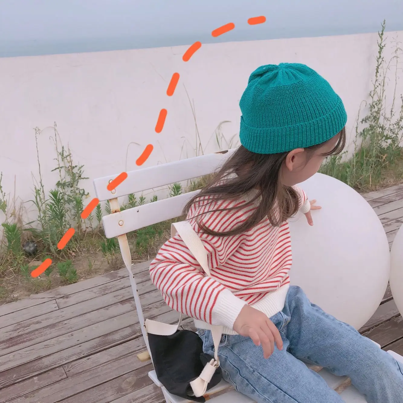 

2019 Autumn New Arrival Korean style cotton long sleeve all-match striped sweater for cute sweet baby girls and boys