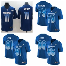 Fidelphia Мужская молодежная женская футболка Fletcher Cox Carson Wentz Zach Ertz Limited футбольная Джерси Eagles Королевский синий NFC Pro Bowl