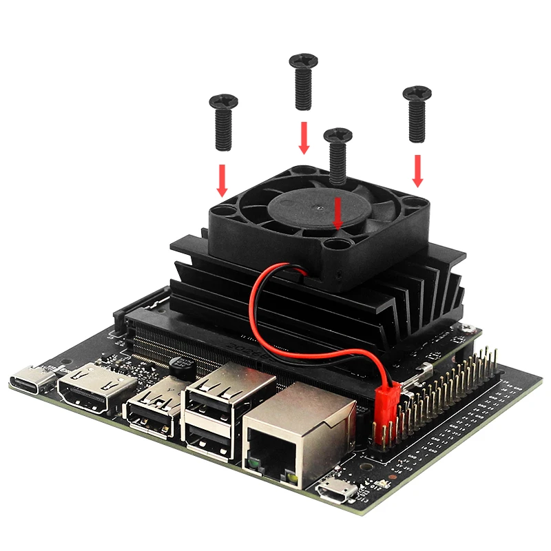 Кулер для процессора NVIDIA Jetson Nano|Аксессуары демонстрационных стендов| |