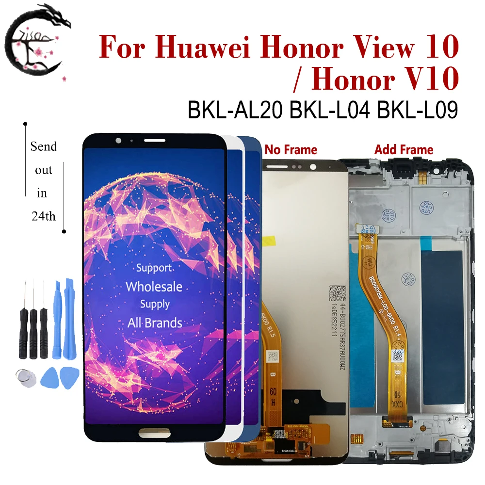 ЖК дисплей 5 99 дюйма для Huawei Honor View 10 сенсорный экран с дигитайзером в сборе V10