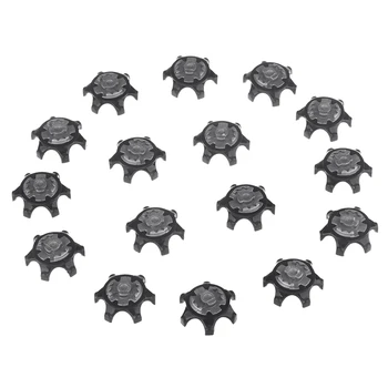 

16Pcs Black Easy Replacement Spikes Ultra Thin Cleats for Golf Shoes
