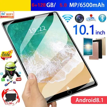 

10.1 Inch Google Play Store Tablets PC 10 Core 6G+128GB ROM Dual SIM 5.0 MP GPS Android 9.0 Tablet 4G LTE Metal Back Shell
