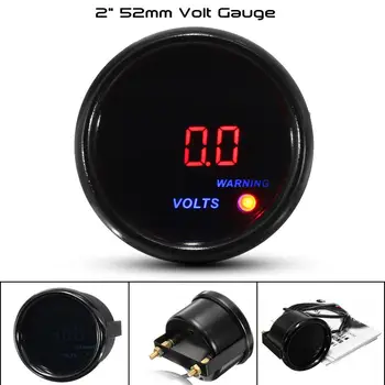 

2'' 52mm Car Voltage Meter Volt Gauge 8-18V Digital Red LED Readout Display Black Face Auto Motorbike Universal Meter